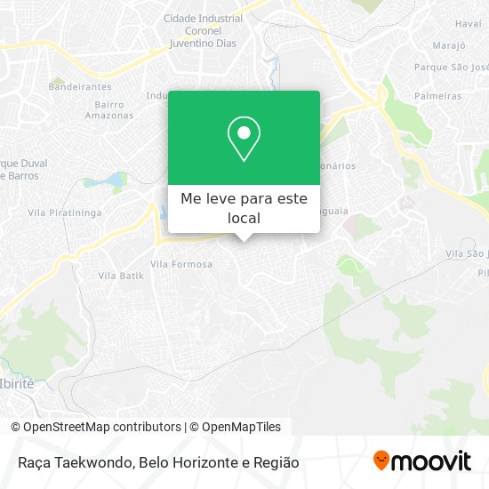 Raça Taekwondo mapa