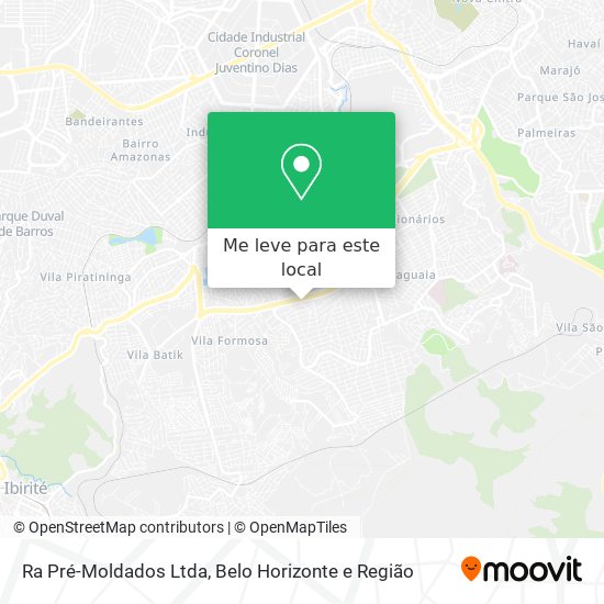 Ra Pré-Moldados Ltda mapa