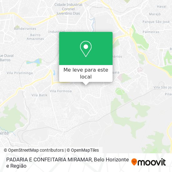 PADARIA E CONFEITARIA MIRAMAR mapa
