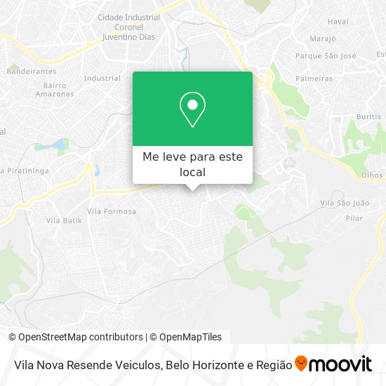 Vila Nova Resende Veiculos mapa