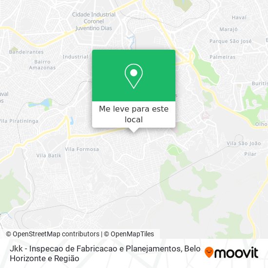 Jkk - Inspecao de Fabricacao e Planejamentos mapa