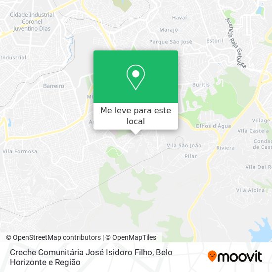Creche Comunitária José Isidoro Filho mapa