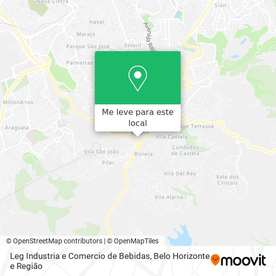 Leg Industria e Comercio de Bebidas mapa