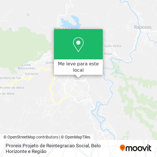 Proreis Projeto de Reintegracao Social mapa