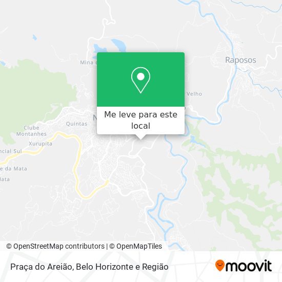 Praça do Areião mapa
