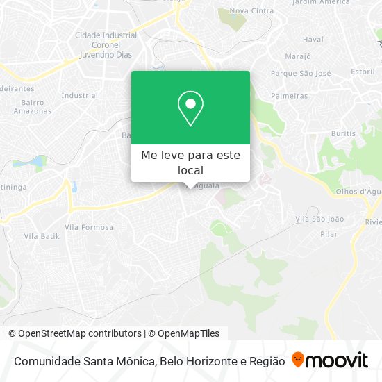 Comunidade Santa Mônica mapa
