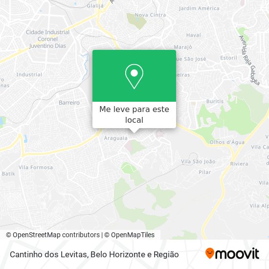 Cantinho dos Levitas mapa