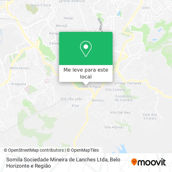 Somila Sociedade Mineira de Lanches Ltda mapa