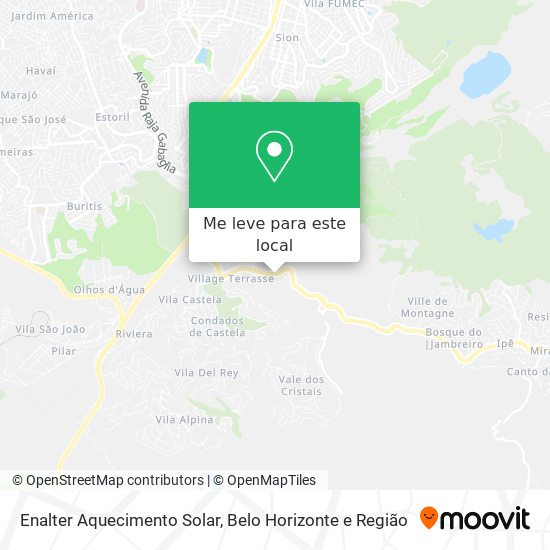 Enalter Aquecimento Solar mapa