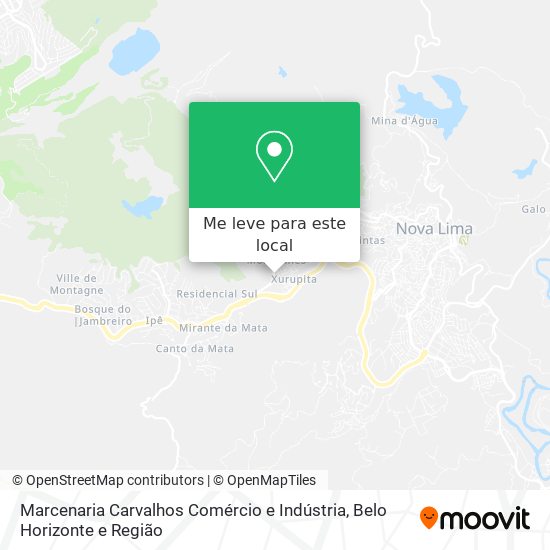 Marcenaria Carvalhos Comércio e Indústria mapa