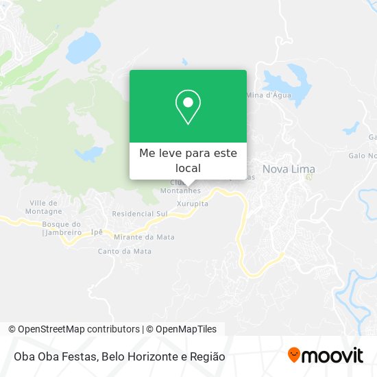 Oba Oba Festas mapa