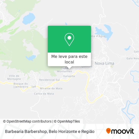 Barbearia Barbershop mapa