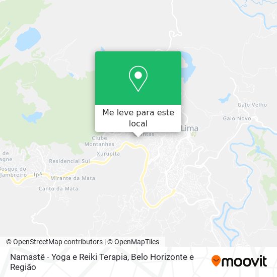 Namastê - Yoga e Reiki Terapia mapa