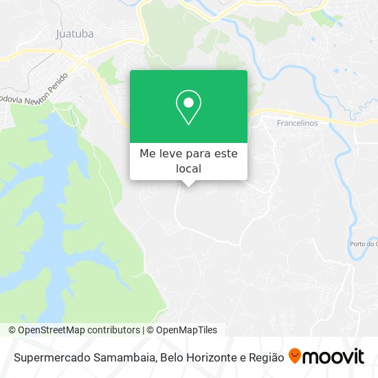 Supermercado Samambaia mapa