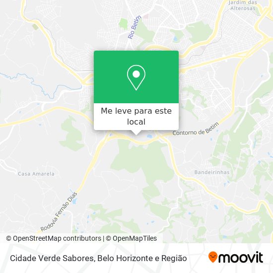Cidade Verde Sabores mapa