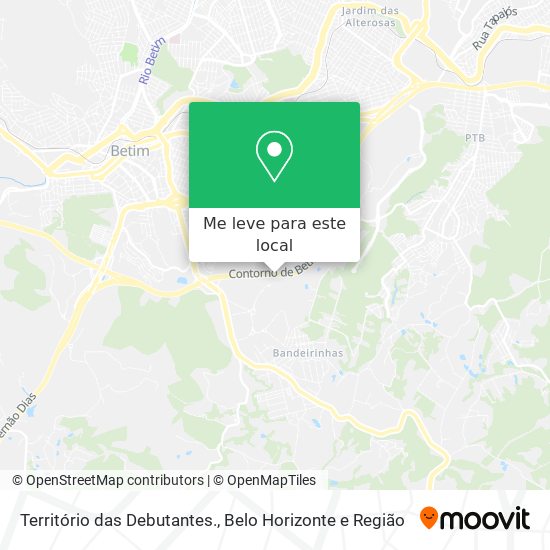 Território das Debutantes. mapa