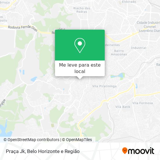 Praça Jk mapa
