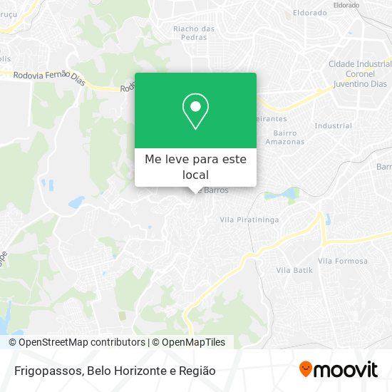 Frigopassos mapa