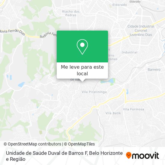 Unidade de Saúde Duval de Barros F mapa
