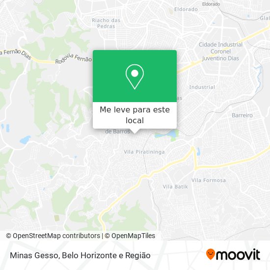 Minas Gesso mapa