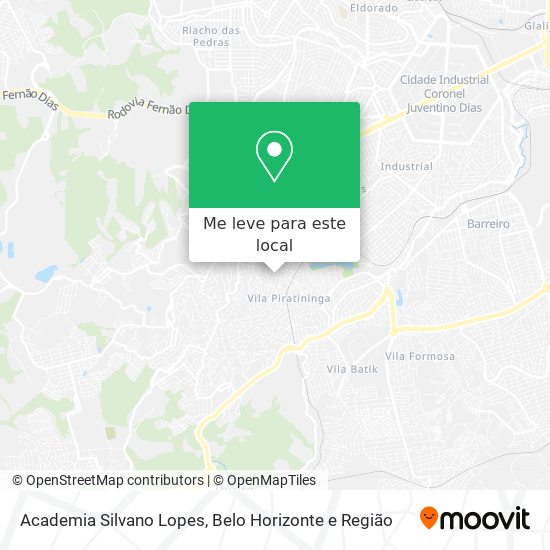 Academia Silvano Lopes mapa