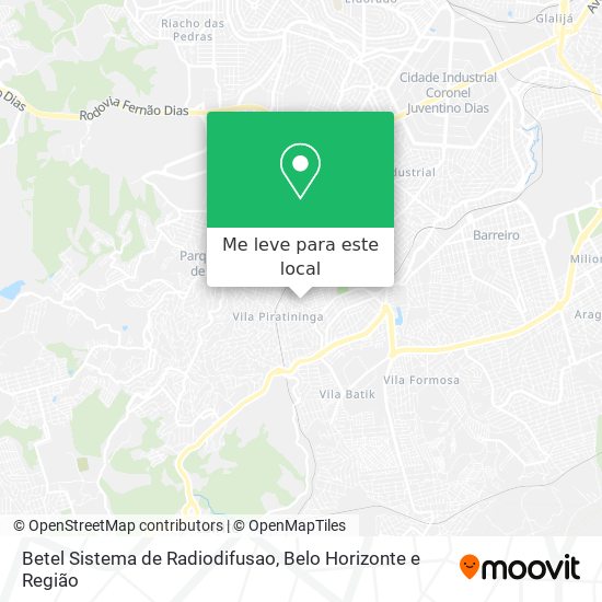 Betel Sistema de Radiodifusao mapa