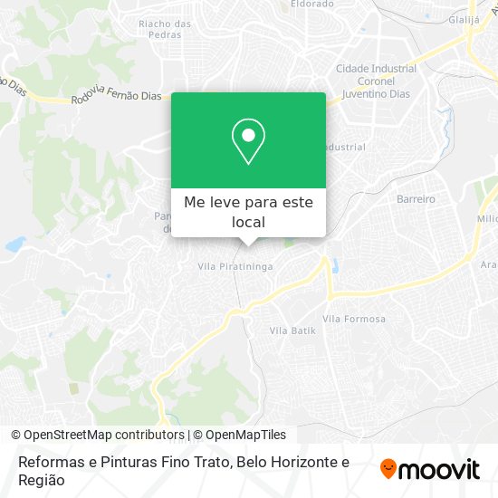 Reformas e Pinturas Fino Trato mapa