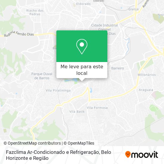 Fazclima Ar-Condicionado e Refrigeração mapa
