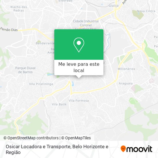 Osicar Locadora e Transporte mapa