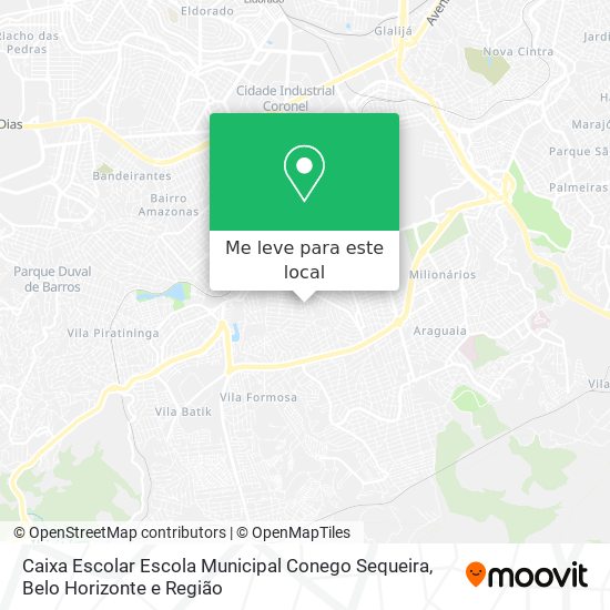 Caixa Escolar Escola Municipal Conego Sequeira mapa