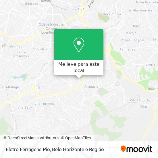 Eletro Ferragens Pio mapa