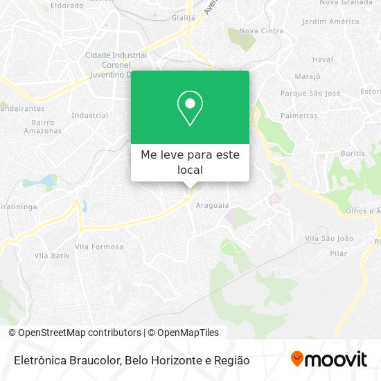 Eletrônica Braucolor mapa