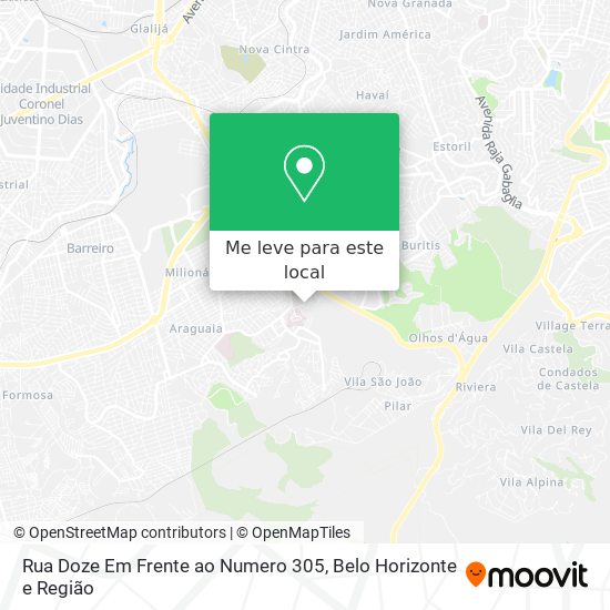 Rua Doze Em Frente ao Numero 305 mapa