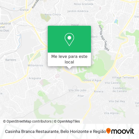 Casinha Branca Restaurante mapa