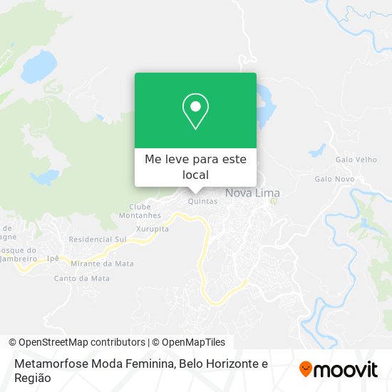 Metamorfose Moda Feminina mapa