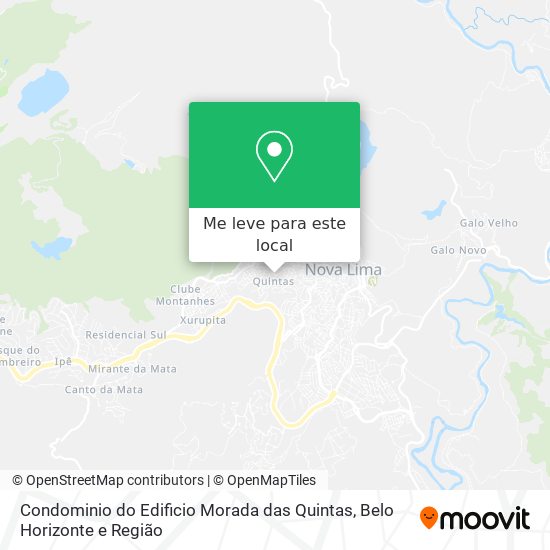 Condominio do Edificio Morada das Quintas mapa