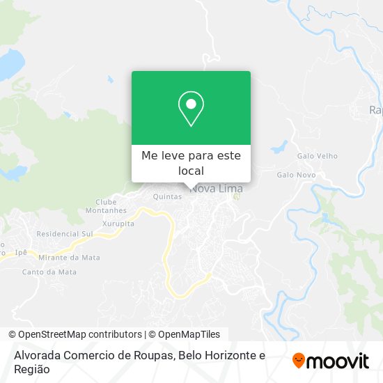 Alvorada Comercio de Roupas mapa