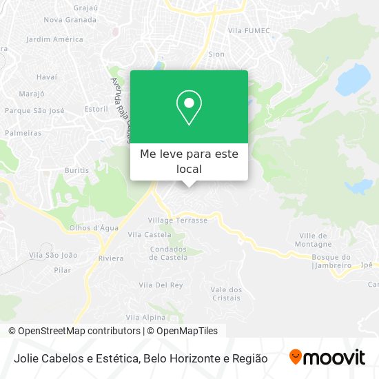 Jolie Cabelos e Estética mapa