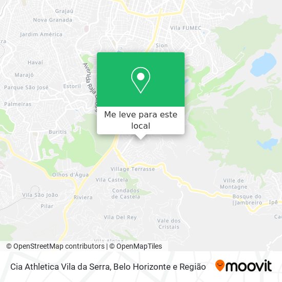 Cia Athletica Vila da Serra mapa