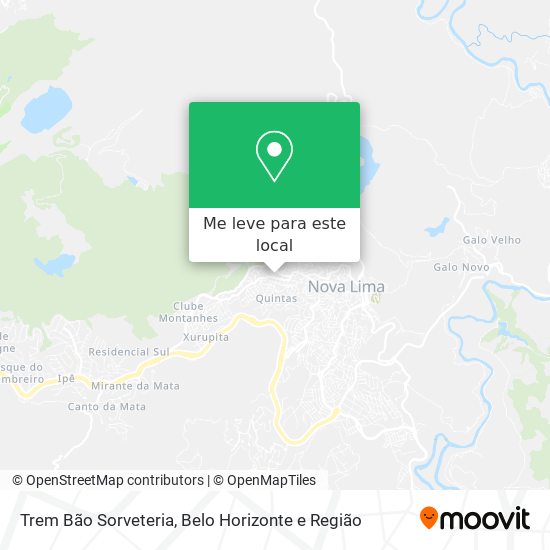 Trem Bão Sorveteria mapa