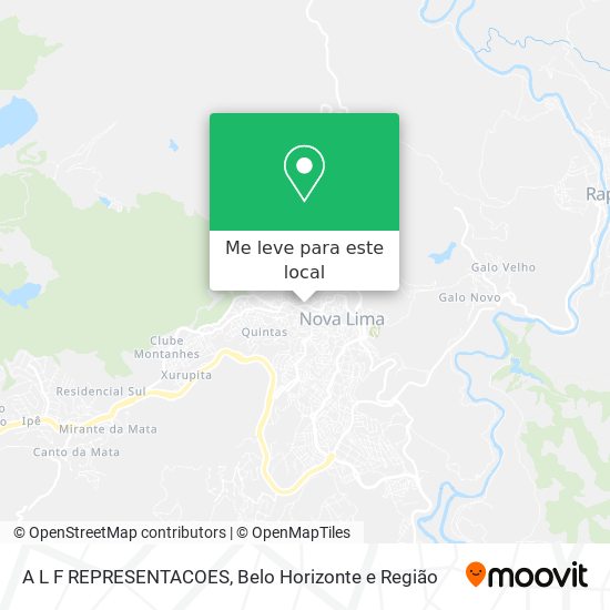 A L F REPRESENTACOES mapa