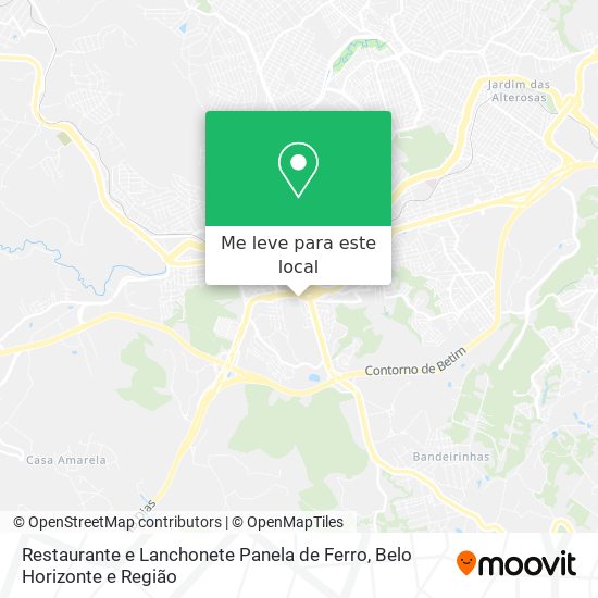 Restaurante e Lanchonete Panela de Ferro mapa