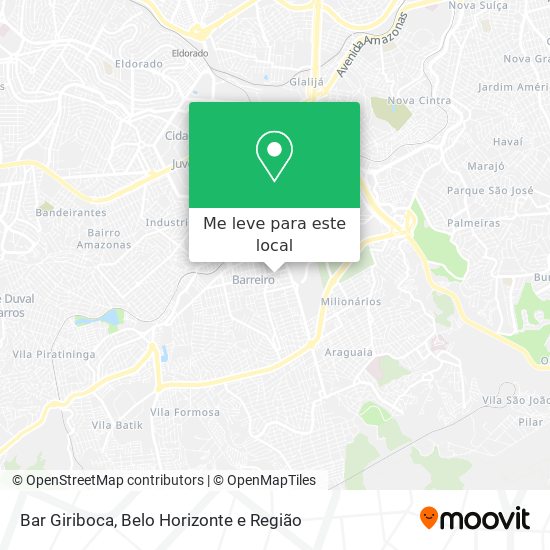 Bar Giriboca mapa