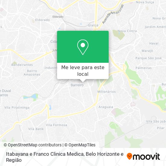 Itabayana e Franco Clinica Medica mapa