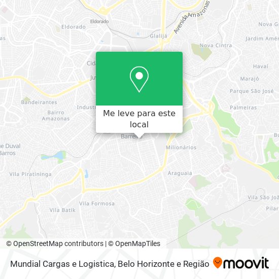 Mundial Cargas e Logistica mapa