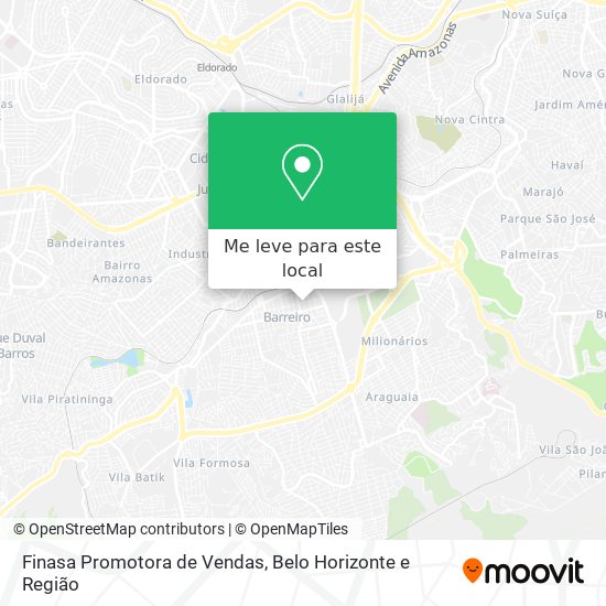 Finasa Promotora de Vendas mapa