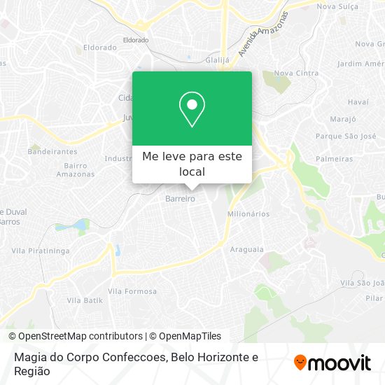 Magia do Corpo Confeccoes mapa