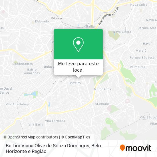 Bartira Viana Olive de Souza Domingos mapa