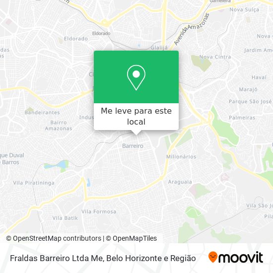 Fraldas Barreiro Ltda Me mapa