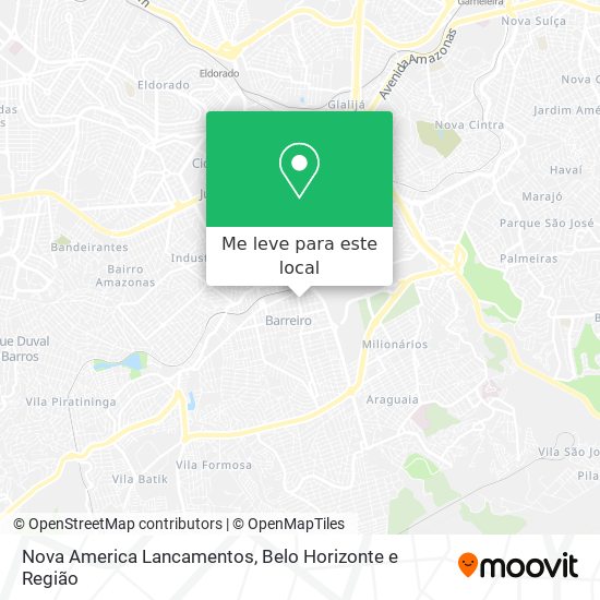 Nova America Lancamentos mapa